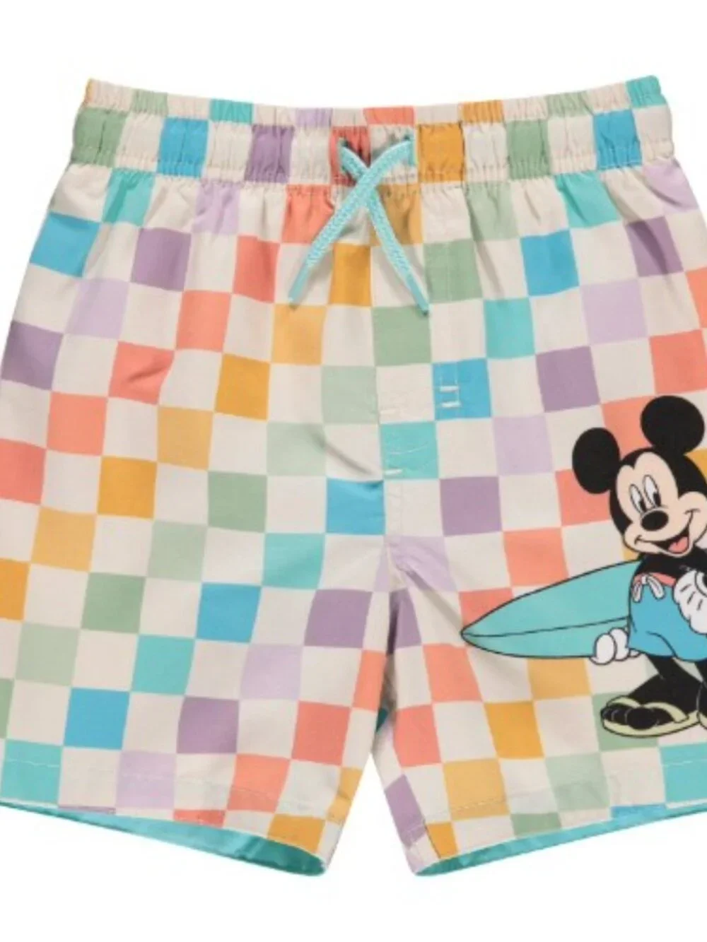 New! Disney Mickey Youth 2 Piece Rashguard and Swim Trunk Set